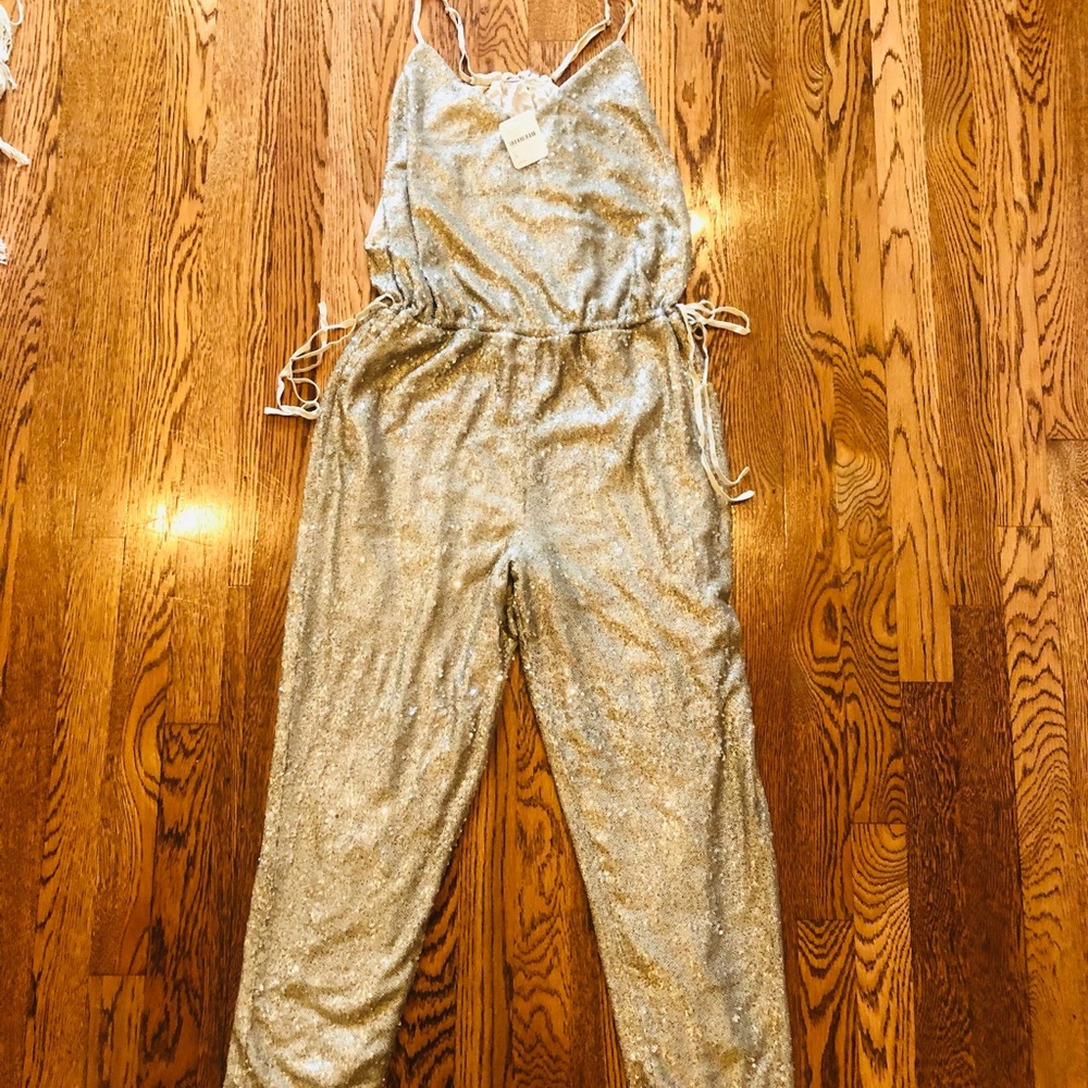 Free People Sequin Jumpsuit